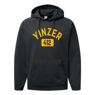 Pittsburgh Yinzer 412 Sl City Yinz Pennsylvania Home Performance Fleece Hoodie