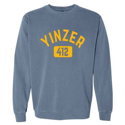 Pittsburgh Yinzer 412 Sl City Yinz Pennsylvania Home Garment-Dyed Sweatshirt