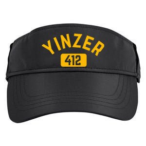 Pittsburgh Yinzer 412 Steel City Yinz Pennsylvania Home Adult Drive Performance Visor