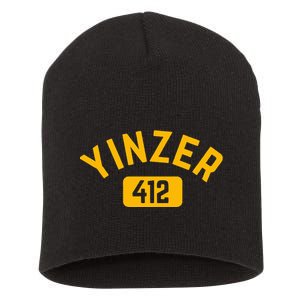 Pittsburgh Yinzer 412 Steel City Yinz Pennsylvania Home Short Acrylic Beanie