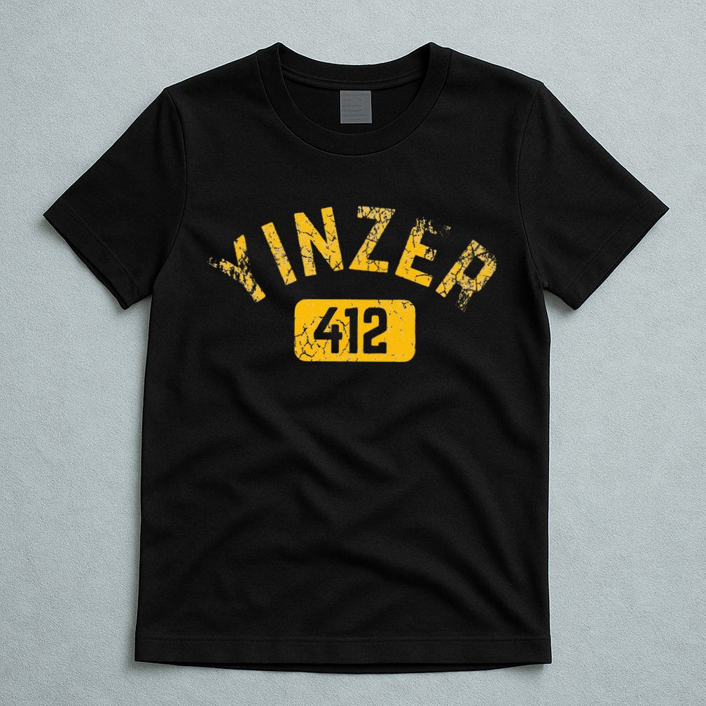 Pittsburgh Yinzer 412 Sl City Pennsylvania Funny Vintage T-Shirt