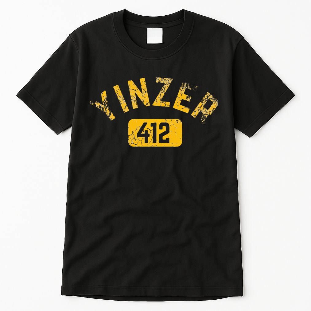 Pittsburgh Yinzer 412 Sl City Pennsylvania Funny Vintage Tall T-Shirt