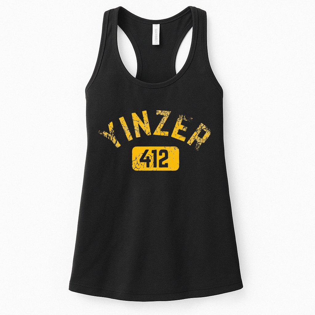 Pittsburgh Yinzer 412 Sl City Pennsylvania Funny Vintage Womens Tank Top