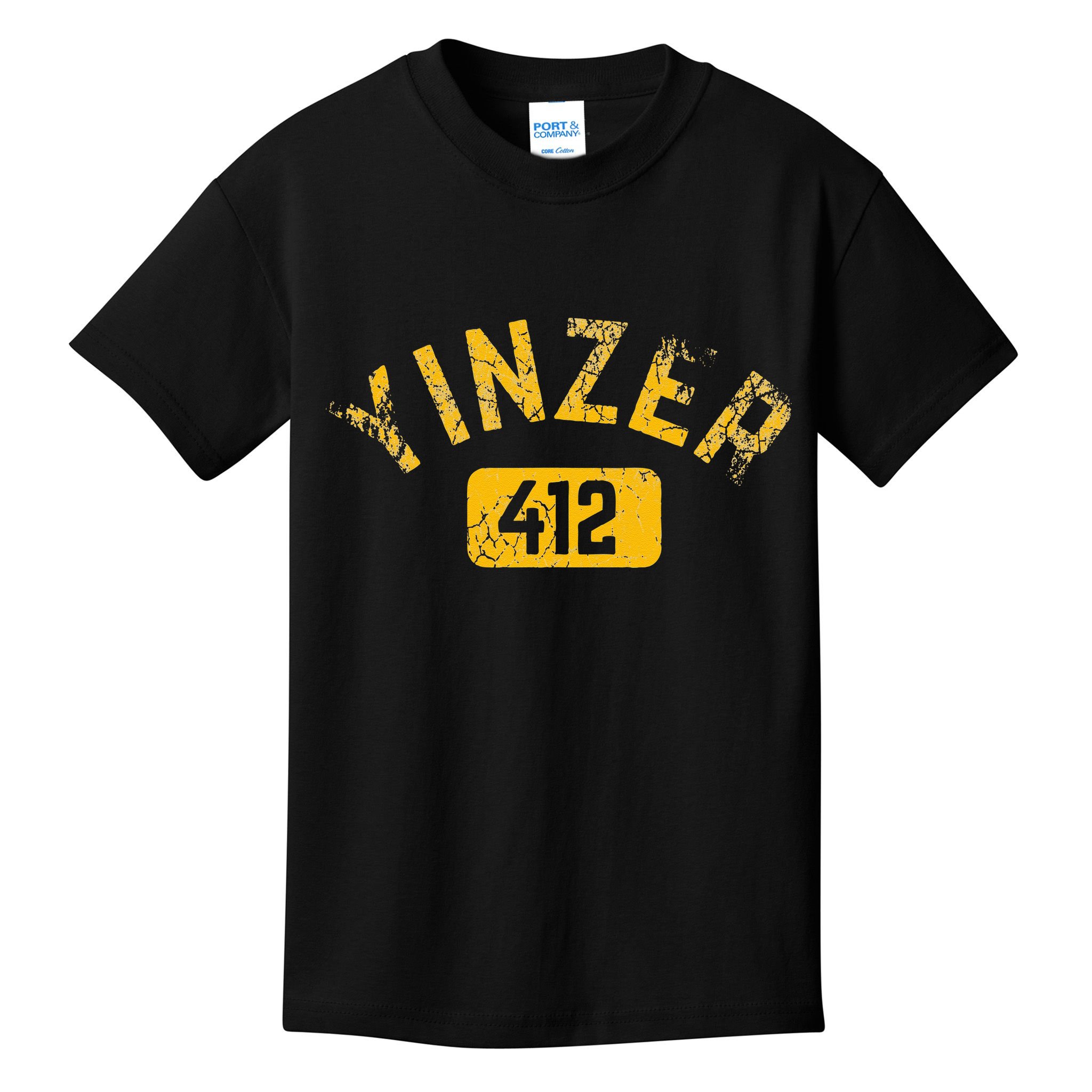 Pittsburgh Yinzer 412 Sl City Pennsylvania Funny Vintage Kids T-Shirt