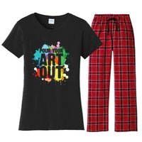 Pour Your Art Out Artist Paint Painter Painting Women's Flannel Pajama Set