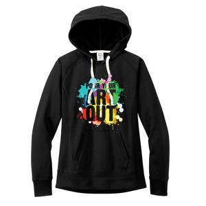 Pour Your Art Out Artist Paint Painter Painting Women's Fleece Hoodie