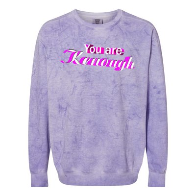 Pinky You Are Ken Enough Funny Enough Colorblast Crewneck Sweatshirt