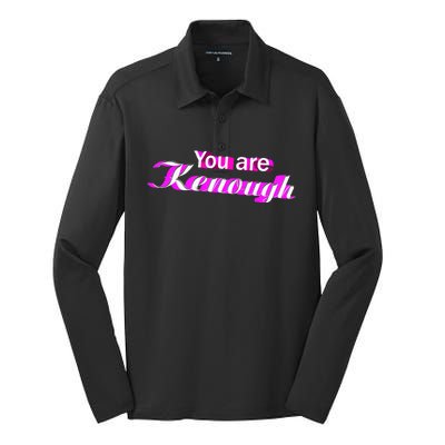 Pinky You Are Ken Enough Funny Enough Silk Touch Performance Long Sleeve Polo