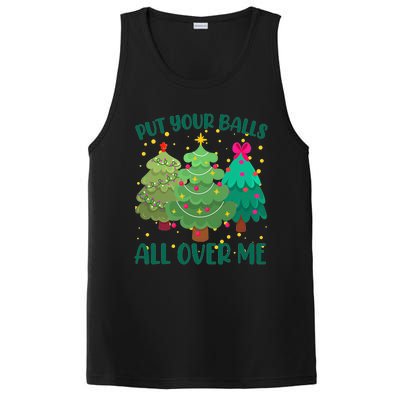 Put Your Balls All Over Me Christmas Trees PosiCharge Competitor Tank