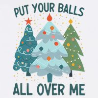 Put Your Balls All Over Me , Funny Christmas Hoodie