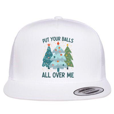 Put Your Balls All Over Me , Funny Christmas Flatbill Hat