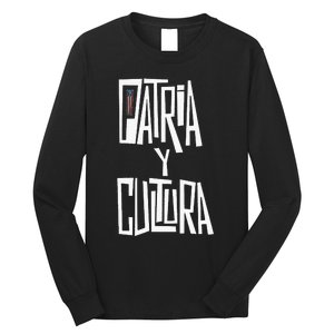 Patria Y Cultura Puerto Rico Black Long Sleeve Shirt