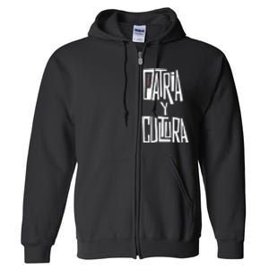 Patria Y Cultura Puerto Rico Black Full Zip Hoodie