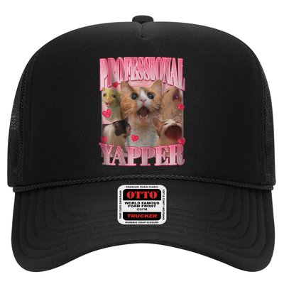 Professional Yapper Cat Funny Oddly Specific Dank Meme Trucker Hat