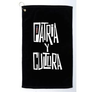 Patria Y Cultura Puerto Rico Black Platinum Collection Golf Towel