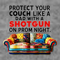 Protect Your Couch Like A Dad On Prom Night Funny Humor Meme Hooded Wearable Blanket