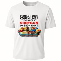 Protect Your Couch Like A Dad On Prom Night Funny Humor Meme Cooling Performance Crew T-Shirt