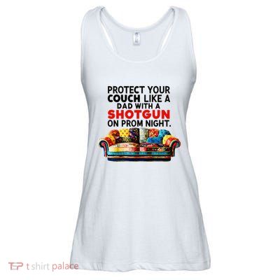 Protect Your Couch Like A Dad On Prom Night Funny Humor Meme Ladies Essential Flowy Tank