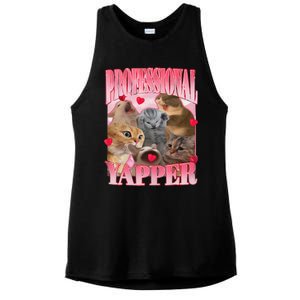 Professional Yapper Cat Funny Oddly Specific Dank Meme Ladies PosiCharge Tri-Blend Wicking Tank