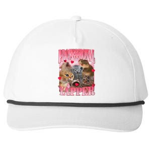 Professional Yapper Cat Funny Oddly Specific Dank Meme Snapback Five-Panel Rope Hat