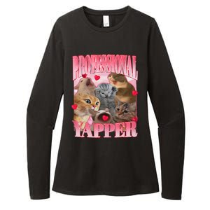 Professional Yapper Cat Funny Oddly Specific Dank Meme Womens CVC Long Sleeve Shirt