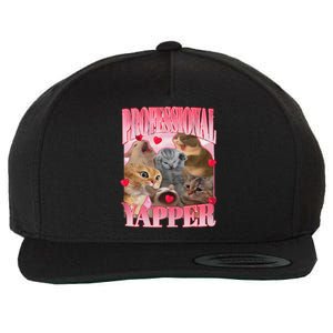 Professional Yapper Cat Funny Oddly Specific Dank Meme Wool Snapback Cap