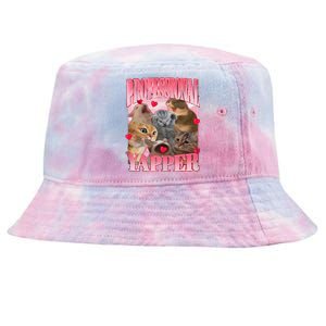 Professional Yapper Cat Funny Oddly Specific Dank Meme Tie-Dyed Bucket Hat