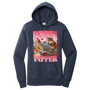 Professional Yapper Cat Funny Oddly Specific Dank Meme Women's Pullover Hoodie