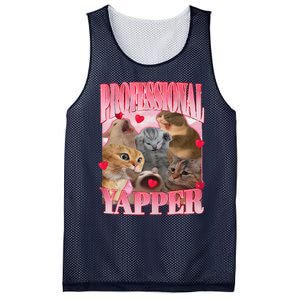 Professional Yapper Cat Funny Oddly Specific Dank Meme Mesh Reversible Basketball Jersey Tank