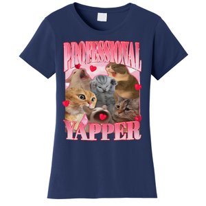 Professional Yapper Cat Funny Oddly Specific Dank Meme Women's T-Shirt