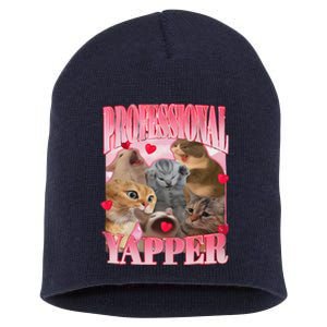 Professional Yapper Cat Funny Oddly Specific Dank Meme Short Acrylic Beanie