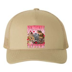 Professional Yapper Cat Funny Oddly Specific Dank Meme Yupoong Adult 5-Panel Trucker Hat