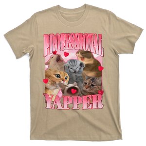 Professional Yapper Cat Funny Oddly Specific Dank Meme T-Shirt