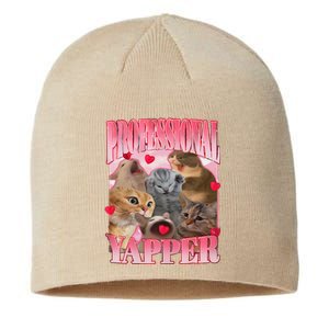 Professional Yapper Cat Funny Oddly Specific Dank Meme Sustainable Beanie