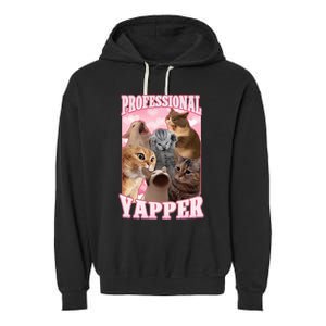 Professional Yapper Cat Meme Goofy Ahh Ironic Cat Garment-Dyed Fleece Hoodie