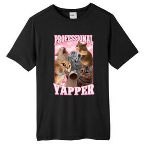 Professional Yapper Cat Meme Goofy Ahh Ironic Cat Tall Fusion ChromaSoft Performance T-Shirt