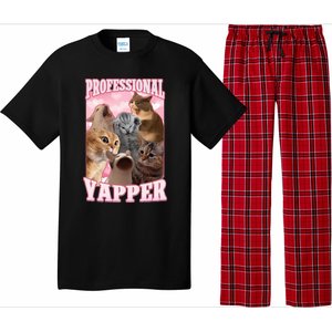 Professional Yapper Cat Meme Goofy Ahh Ironic Cat Pajama Set