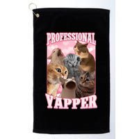 Professional Yapper Cat Meme Goofy Ahh Ironic Cat Golf Towel