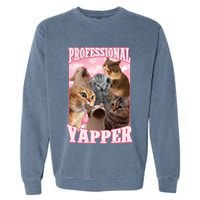 Professional Yapper Cat Meme Goofy Ahh Ironic Cat Garment-Dyed Sweatshirt