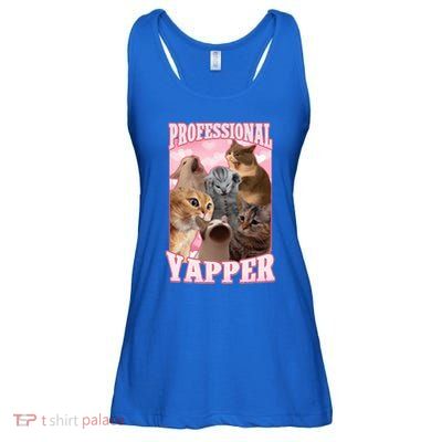 Professional Yapper Cat Meme Goofy Ahh Ironic Cat Ladies Essential Flowy Tank