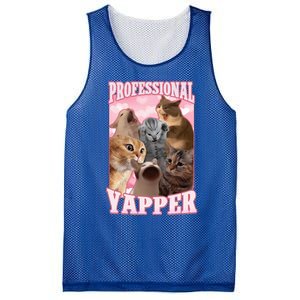 Professional Yapper Cat Meme Goofy Ahh Ironic Cat Mesh Reversible Basketball Jersey Tank