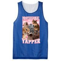 Professional Yapper Cat Meme Goofy Ahh Ironic Cat Mesh Reversible Basketball Jersey Tank