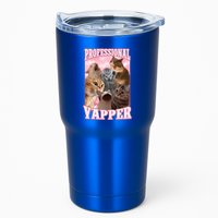 Professional Yapper Cat Meme Goofy Ahh Ironic Cat Tumbler