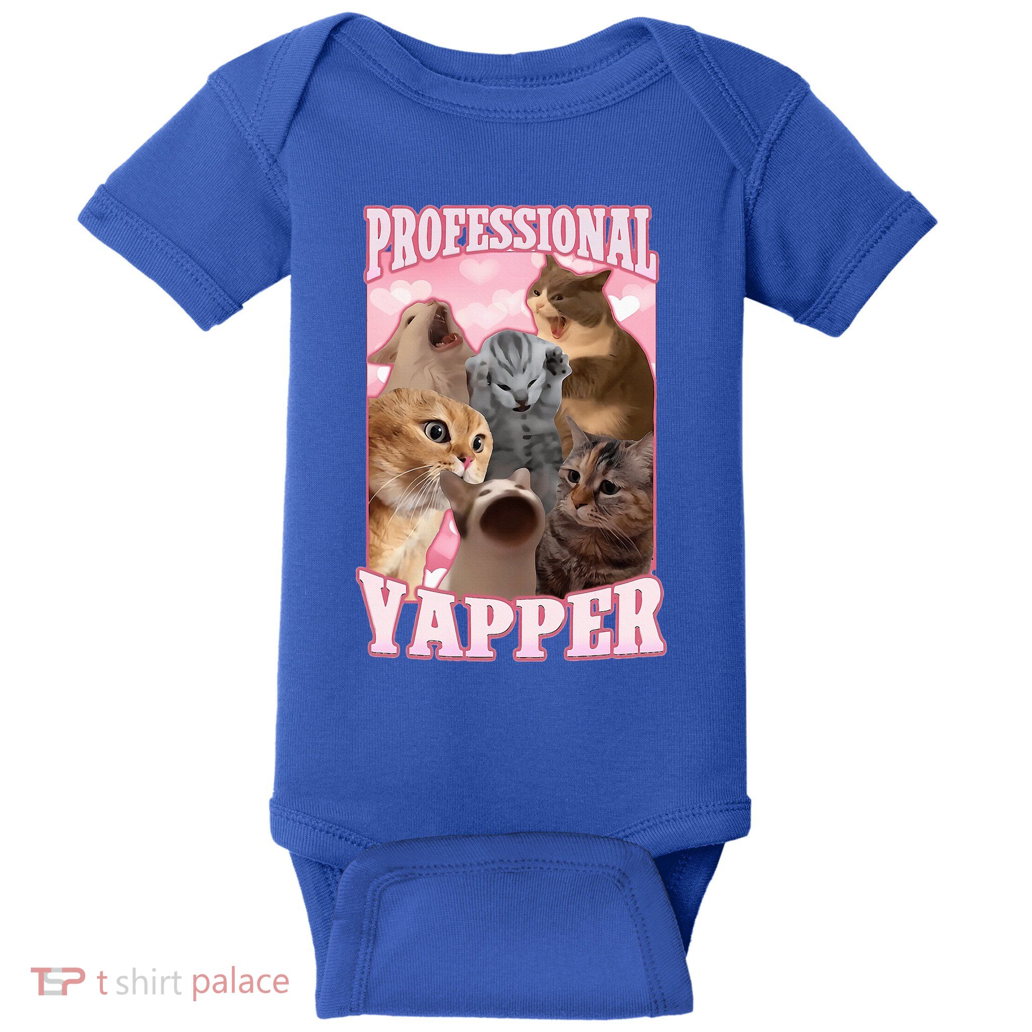 Professional Yapper Cat Meme Goofy Ahh Ironic Cat Baby Bodysuit
