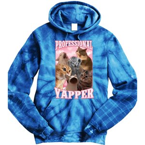 Professional Yapper Cat Meme Goofy Ahh Ironic Cat Tie Dye Hoodie