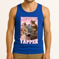 Professional Yapper Cat Meme Goofy Ahh Ironic Cat Tank Top
