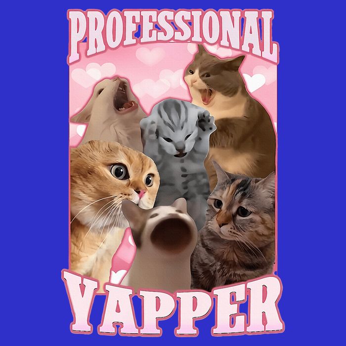 Professional Yapper Cat Meme Goofy Ahh Ironic Cat Tank Top