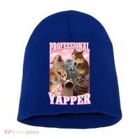 Professional Yapper Cat Meme Goofy Ahh Ironic Cat Short Acrylic Beanie