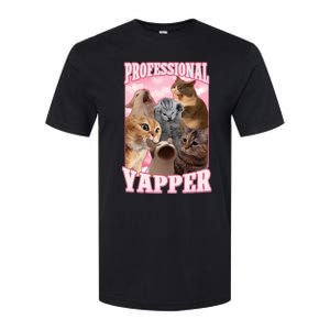 Professional Yapper Cat Meme Goofy Ahh Ironic Cat Softstyle CVC T-Shirt