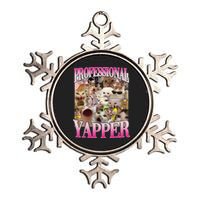 Professional Yapper Cat Funny Weird Specific Meme Lover Cat Metallic Star Ornament